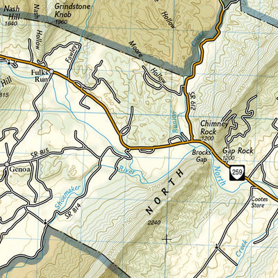 792 Massanutten and Great North Mountains [George Washington National Forest] (west side) Preview 2