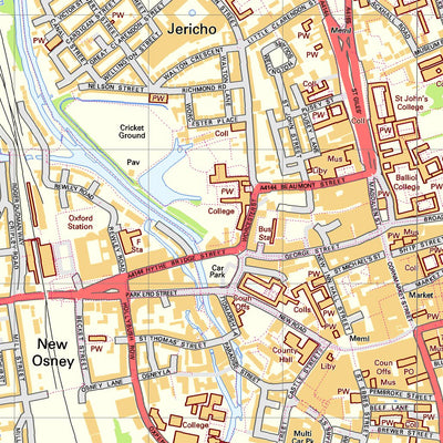 Oxford City Street Map by Paul Johnson - Offline Maps | Avenza Maps