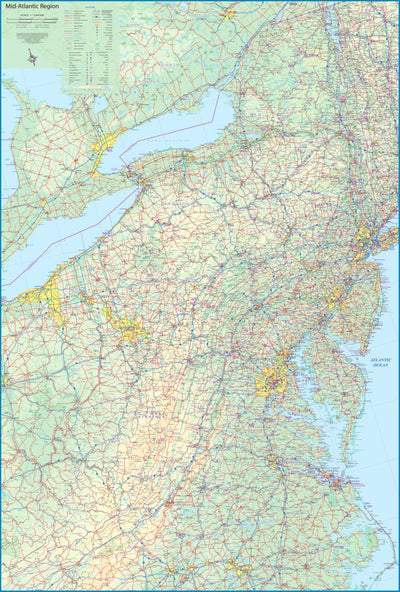 Mid Atlantic Region 1:1,000,000 - ITMB Preview 1