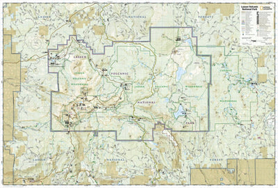 268 Lassen Volcanic National Park (main map) Preview 1