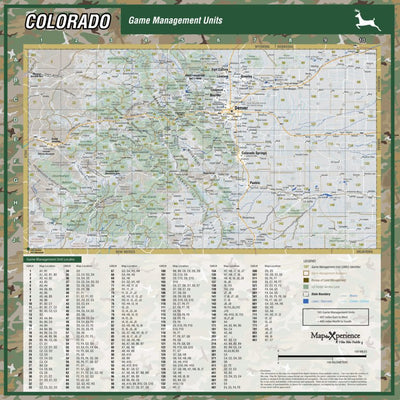 Colorado Big Game Hunting Map - Hunt Colorado Preview 1