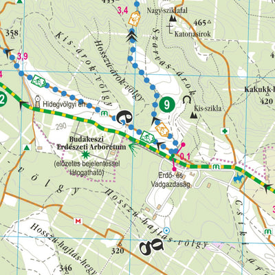 Budai-hegység és környéke kerékpáros és turistatérkép M 1:42.000 Preview 2