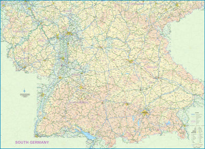 Southern Germany 1:415,000 - ITMB Preview 1