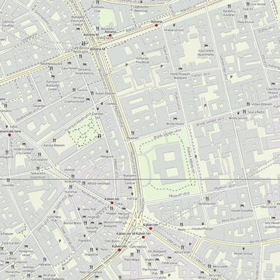 Budapest Tourist Street Map Preview 2