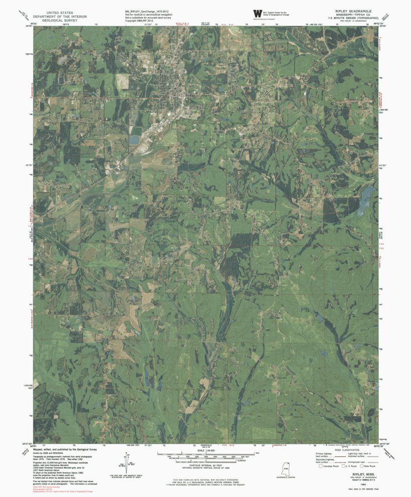 MS-RIPLEY: GeoChange 1975-2012 Map by Western Michigan University ...