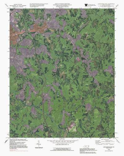 NC-LINCOLNTON EAST: GeoChange 1969-2012 Preview 1