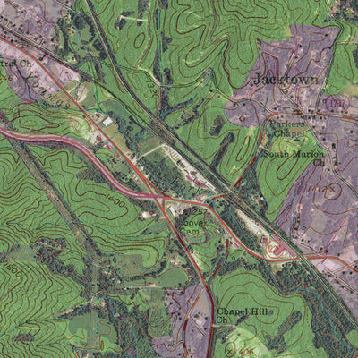 NC-MARION EAST: GeoChange 1960-2012 Preview 3