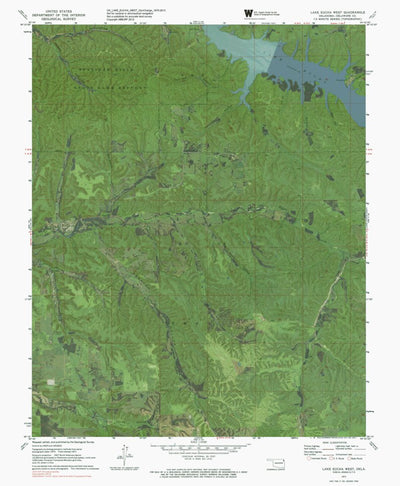 OK-LAKE EUCHA WEST: GeoChange 1970-2013 Preview 1
