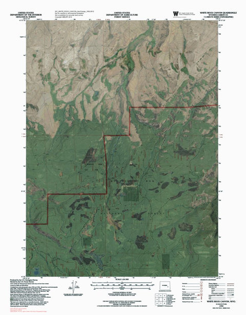WY-WHITE ROCK CANYON: GeoChange 1952-2012 Preview 1