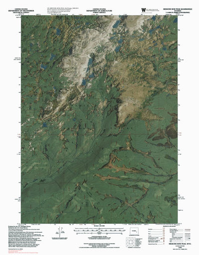 WY-MEDICINE BOW PEAK: GeoChange 1958-2012 Preview 1