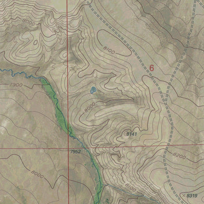 WY-ELK MOUNTAIN SW: GeoChange 1952-2012 Preview 2