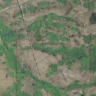 WY-ELK MOUNTAIN SW: GeoChange 1952-2012 Preview 3