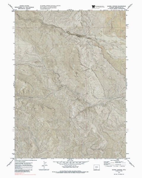 WY-BARREL SPRINGS: GeoChange 1957-2012 Preview 1