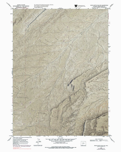 WY-SAND BUTTE RIM NW: GeoChange 1975-2012 Preview 1