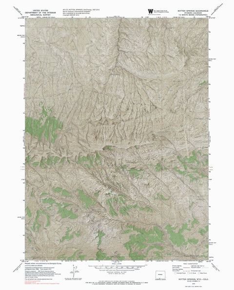 WY-CO-ROTTEN SPRINGS: GeoChange 1957-2012 Preview 1