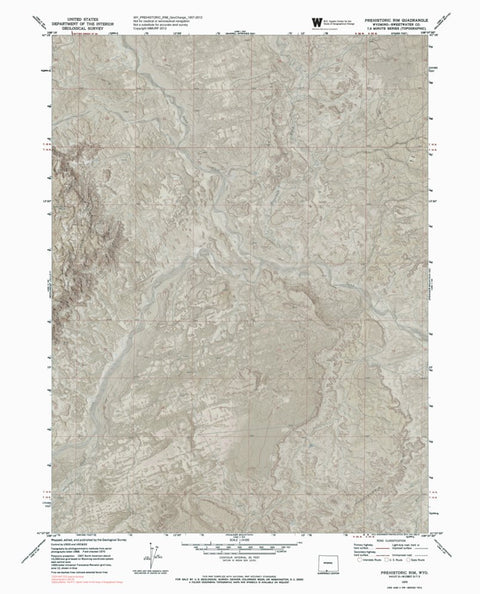 WY-PREHISTORIC RIM: GeoChange 1957-2012 Preview 1