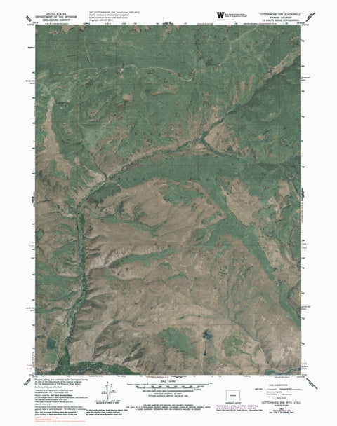 WY-COTTONWOOD RIM: GeoChange 1957-2012 Preview 1