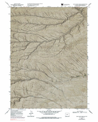 WY-SAND BUTTE RIM SE: GeoChange 1975-2012 Preview 1