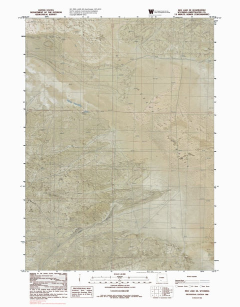 WY-RED LAKE SE: GeoChange 1975-2012 Preview 1