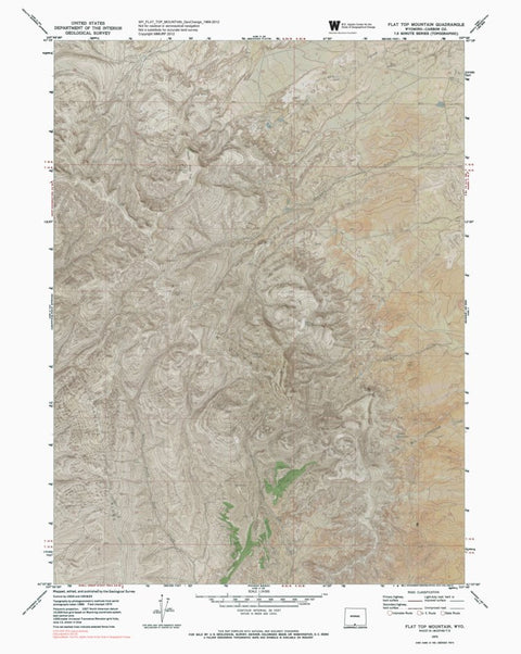 WY-FLAT TOP MOUNTAIN: GeoChange 1968-2012 Preview 1