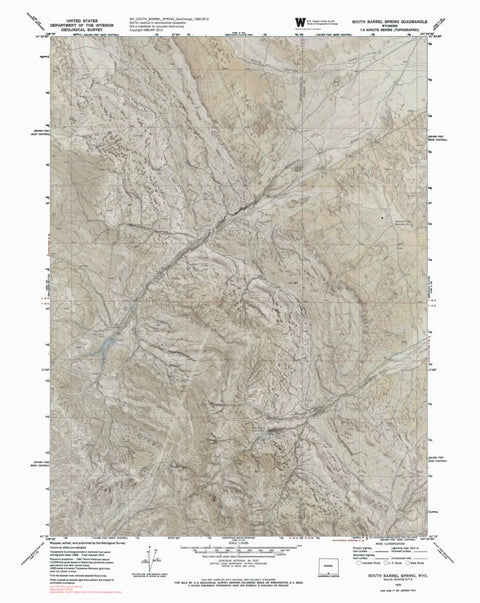 WY-SOUTH BARREL SPRING: GeoChange 1968-2012 Preview 1