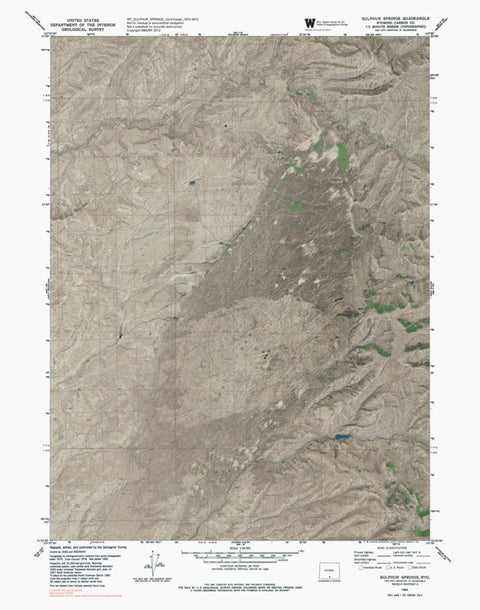 WY-SULPHUR SPRINGS: GeoChange 1975-2012 Preview 1