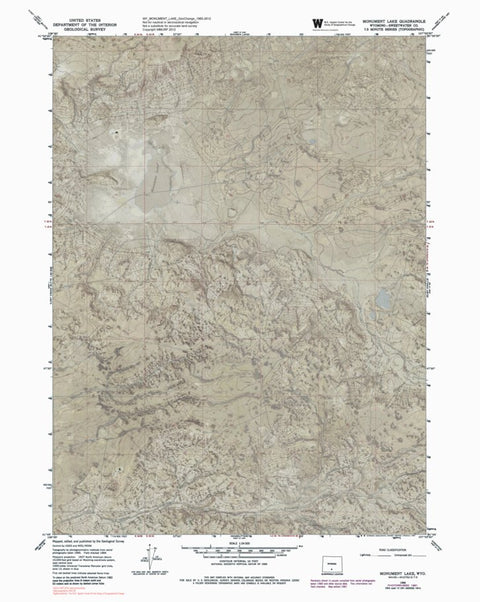 WY-MONUMENT LAKE: GeoChange 1965-2012 Preview 1