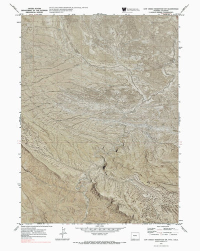 WY-CO-COW CREEK RESERVOIR SW: GeoChange 1957-2012 Preview 1