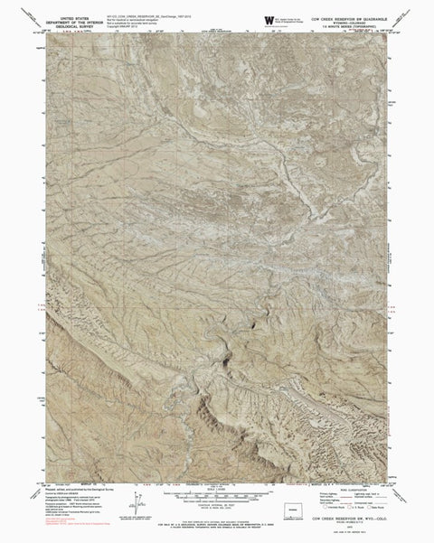 WY-CO-COW CREEK RESERVOIR SW: GeoChange 1957-2012 Preview 1