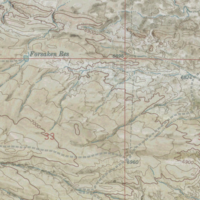 WY-CO-COW CREEK RESERVOIR SW: GeoChange 1957-2012 Preview 2