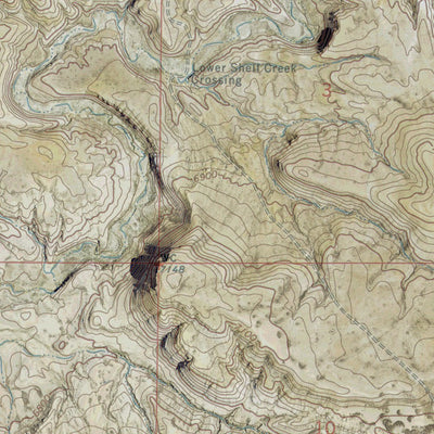 WY-CO-COW CREEK RESERVOIR SW: GeoChange 1957-2012 Preview 3