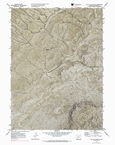 WY-FORT LA CLEDE NE: GeoChange 1957-2012 Preview 1