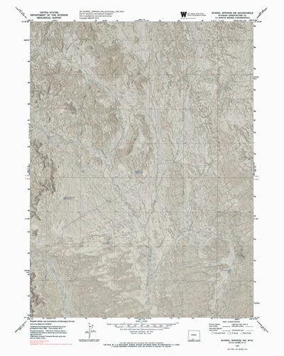 WY-BARREL SPRINGS SW: GeoChange 1957-2012 Preview 1
