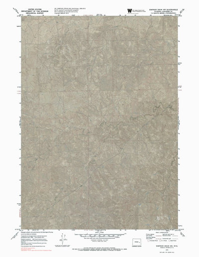 WY-SIMPSON DRAW NW: GeoChange 1969-2012 Preview 1