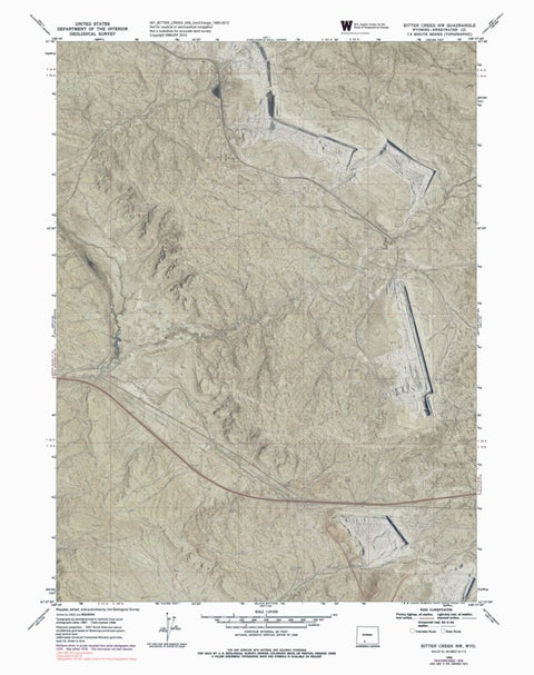WY-BITTER CREEK NW: GeoChange 1965-2012 Preview 1