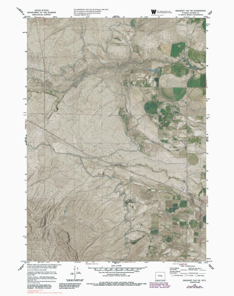 WY-EMIGRANT GAP NE: GeoChange 1947-2012 Preview 1