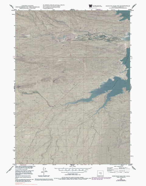 WY-SEMINOE DAM SW: GeoChange 1949-2012 Preview 1