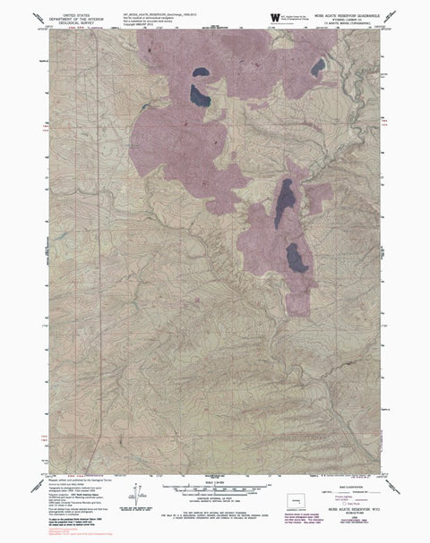 WY-MOSS AGATE RESERVOIR: GeoChange 1959-2012 Preview 1