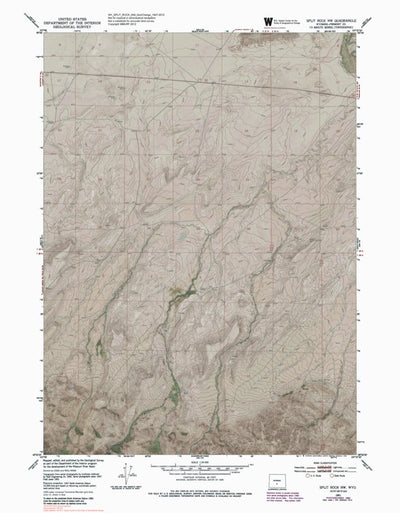 WY-SPLIT ROCK NW: GeoChange 1947-2012 Preview 1