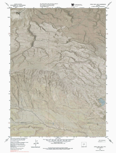 WY-CIRCLE BAR LAKE: GeoChange 1956-2012 Preview 1