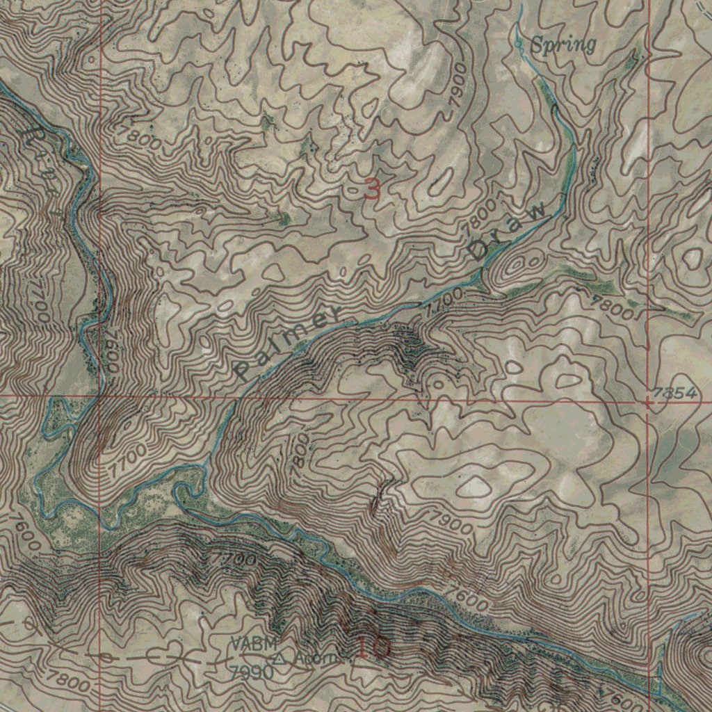 WY-ANDERSON RIDGE: GeoChange 1949-2012 Map by Western Michigan ...