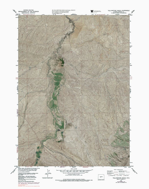 WY-YELLOWSTONE RANCH: GeoChange 1949-2012 Preview 1
