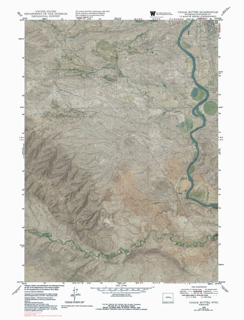 WY-CHALK BUTTES: GeoChange 1947-2012 Preview 1