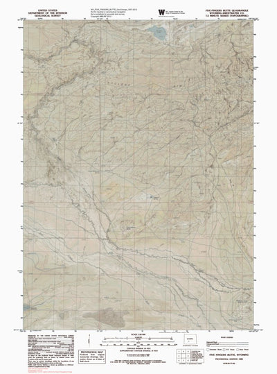 WY-FIVE FINGERS BUTTE: GeoChange 1957-2012 Preview 1