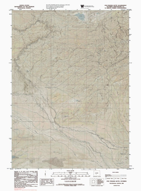WY-FIVE FINGERS BUTTE: GeoChange 1957-2012 Preview 1