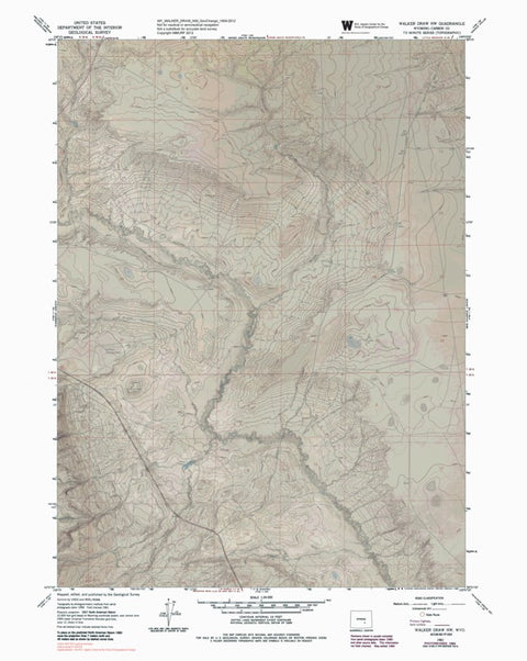 WY-WALKER DRAW NW: GeoChange 1959-2012 Preview 1