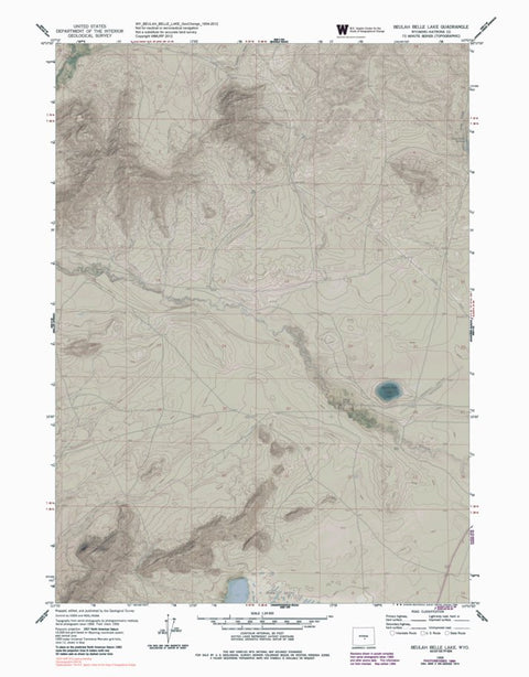 WY-BEULAH BELLE LAKE: GeoChange 1954-2012 Preview 1