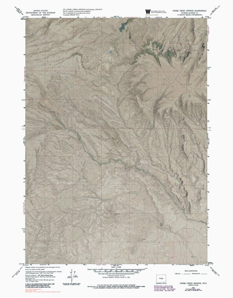 WY-HORSE CREEK SPRINGS: GeoChange 1954-2012 Preview 1