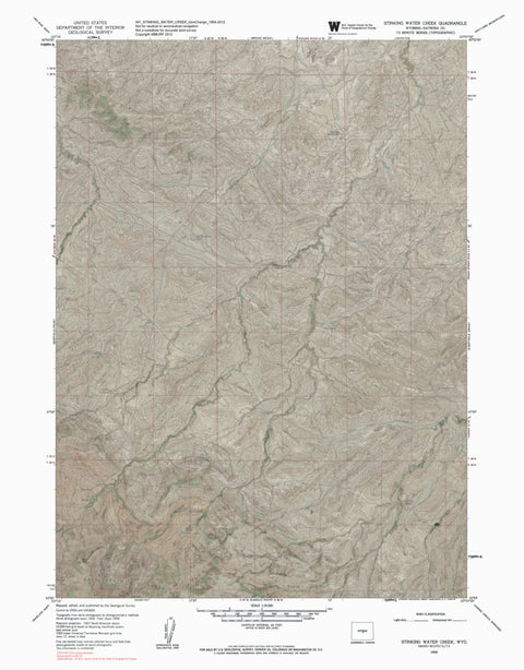 WY-STINKING WATER CREEK: GeoChange 1954-2012 Preview 1