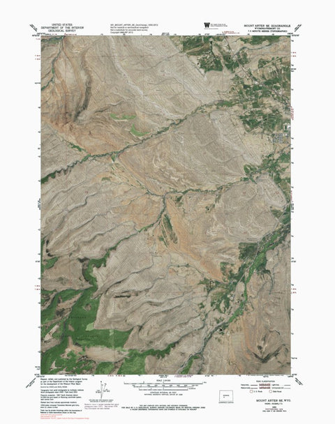 WY-MOUNT ARTER SE: GeoChange 1950-2012 Preview 1